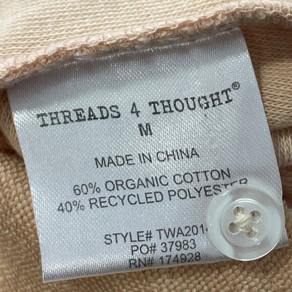 Threads 4 Thought Mikaela Camp Shirt Size Medium Gradient Terry Button Up Comfy - Picture 5 of 8